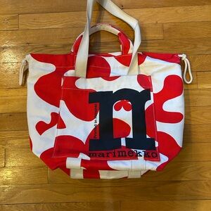Marimekko Bold Red and White Tote